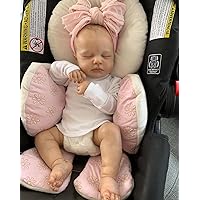 TERABITHIA Weighted Baby Realistic Reborn Doll - 19Inches Painted Hair Sleeping Newborn Lifelike Baby Dolls That Look Real and Feel Real, May God Bless You