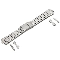 Hadley-Roma Men's MB5919RTIS&C 22 22-mm Titanium Finished Stainless Steel Watch Strap