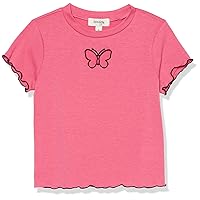 Girls' Short Sleeve Lettuce Edge Graphic Knit T-Shirt