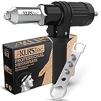 KLRS Tec® Rivet Pliers Blind Rivet Adapter, Rivet Attachment for Cordless Screwdrivers and Drills