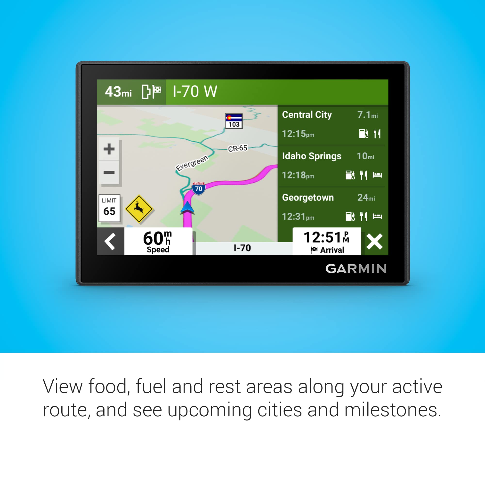 Garmin Drive™ 53 GPS Navigator, High-Resolution Touchscreen, Simple On-Screen Menus and Easy-to-See Maps, Driver Alerts