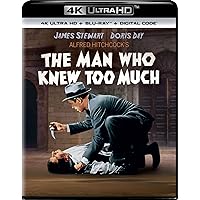 The Man Who Knew Too Much - 4K Ultra HD + Blu-ray + Digital [4K UHD] The Man Who Knew Too Much - 4K Ultra HD + Blu-ray + Digital [4K UHD] 4K Blu-ray DVD VHS Tape