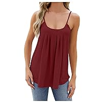 Womens Tank Tops Eyelet Embroidery Shirts Summer Sleeveless for Women Cute Spring Going Out Vests Clothes Trendy