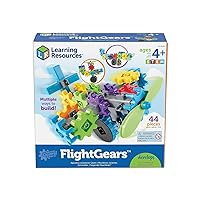 Learning Resources Gears! Gears! Gears! FlightGears, Assorted Colors, 44 Pieces/Set (LER9236)