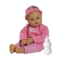Adora Realistic and Premium PlayTime Babies Doll Set with 13-Inch Doll Made with Our Exclusive GentleTouch Vinyl, Includes Removable Pink Long Sleeve Shirt and Pink Polka-Dot Pants - Pink Baby