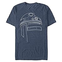 Men's Star Wars R2-D2 Outline T-Shirt - Navy Heather - 2X Large
