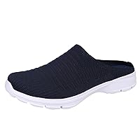 Scuff Mens Slippers Slippers Mesh Breathable Lightweight Slip On Flat Casual Half Slippers Slippers Mens Size 11