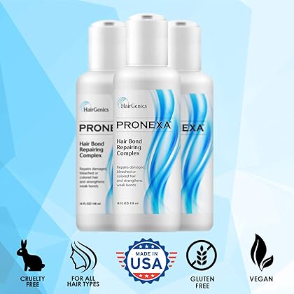 Hairgenics Pronexa Hair Bonder Bond Repairing Complex and Conditioner for Damaged and Treated Hair. 4 FL OZ Provides 8 full treatments