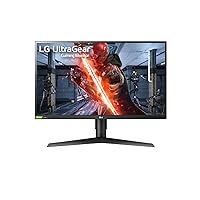 LG 27” 27GN75B-B HDR10 IPS FHD 1ms Ultragear™ Gaming Monitor with 240Hz Refresh Rate, Adaptive-Sync (FreeSync™) Technology & is Compatible with NVIDIA G-Sync®,Black