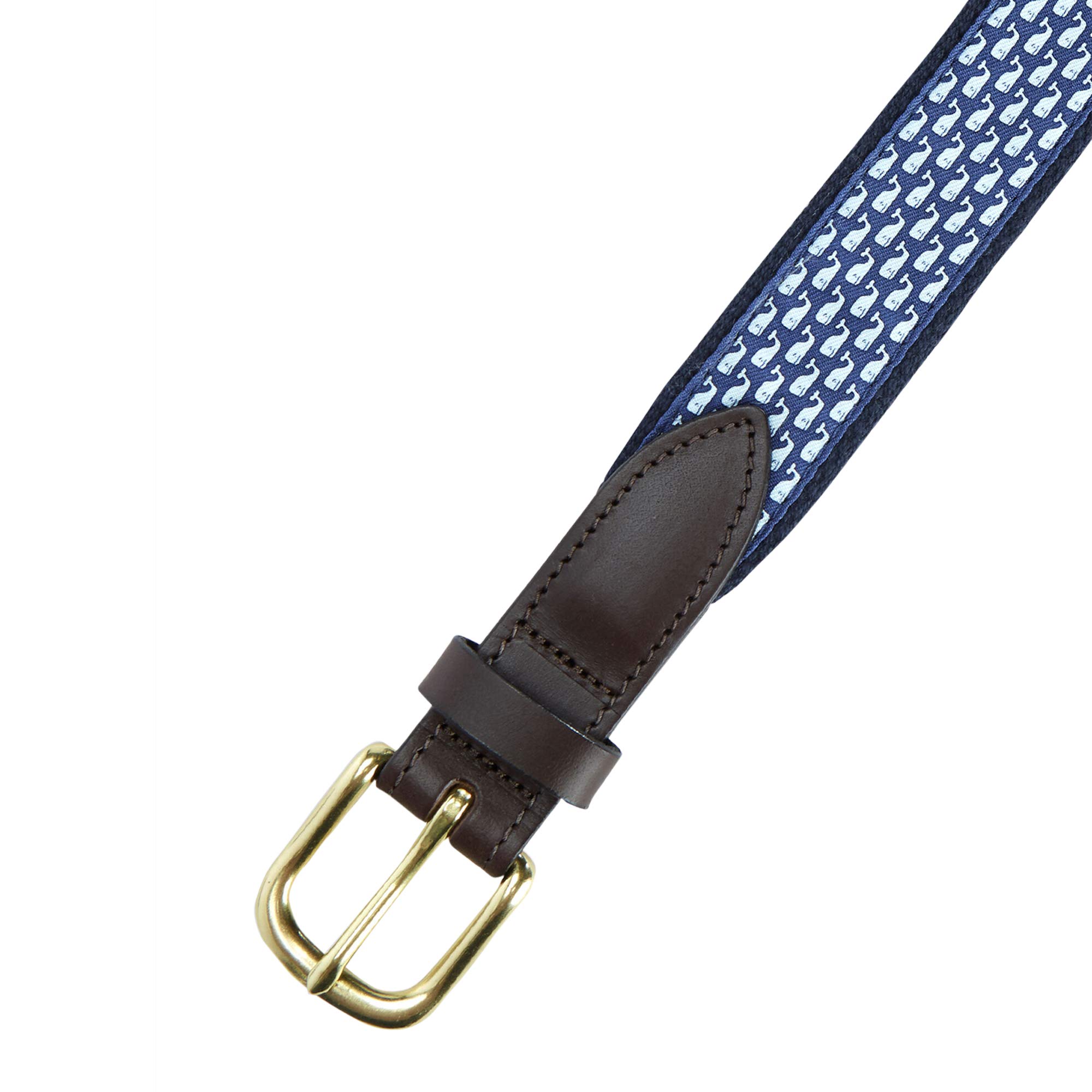 vineyard vines Boys' Vineyard Whale Canvas Club Belt