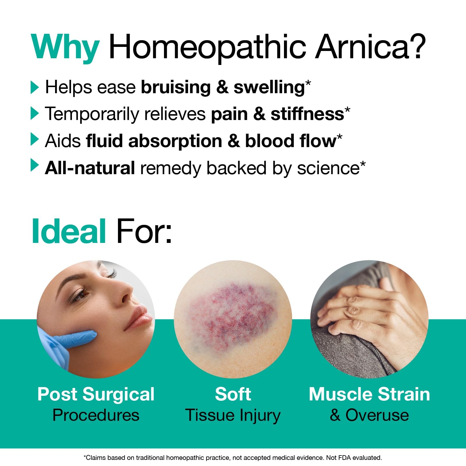 VitaMedica Arnica and Bromelain Bottles Bundle | for Post Surgery and Muscle Recovery | Bruise Relief | Plant Based Natural Formulas | 2 Product Bundle for Healing Support | 2 Week Supply