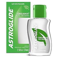 Astroglide Organix Liquid (2.5 Oz.) Water Based Personal Lubricant with 95% Organic Ingredients