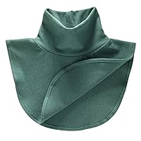 YiZYiF Faux Turtleneck Half Top Mock Blouse Dickey Collar Fashion Detachable Thick Autumn Winter Neck Warmer Cover
