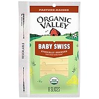 Organic Valley Alpine Style Organic Baby Swiss Cheese Slices