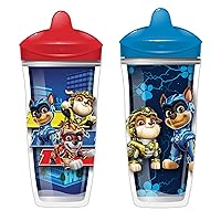 Playtex Baby Sipsters Stage 3 PAW Patrol Spout Cups, Spill-Proof, Leak-Proof, Break-Proof - Red & Blue, 9 Oz, 2 Count