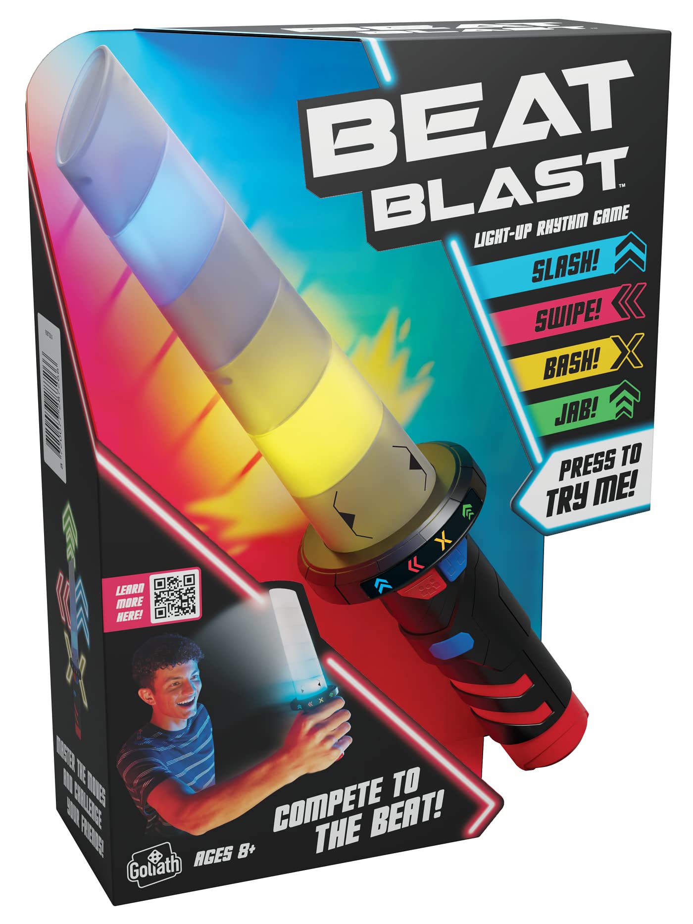 Goliath Beat Blast Game - Swing The Beat Stick on The Rhythm of The Music to Score Points - Lights and Sounds Game for Ages 8 and Up, 1 Player