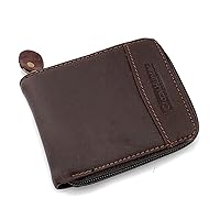 Branded Men Genuine Leather Zipper Wallet 9 Card Solts Money Purse (wallet without box)