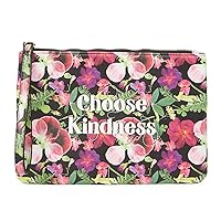 Betsey Johnson Women's Choose Kindness Floral Print Medium Wristlet, Multi