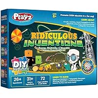 Ridiculous Inventions Science Kits for Kids - Energy, Electricity & Magnetic Experiments Set - Build Electric Circuits, Motors, Telegraphic Messages, Robotics & More Kids Educational Toys