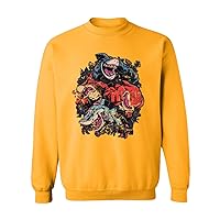 New Graphic Shirt Street Shark Novelty Tee Sweater Unisex Crewneck Sweatshirt