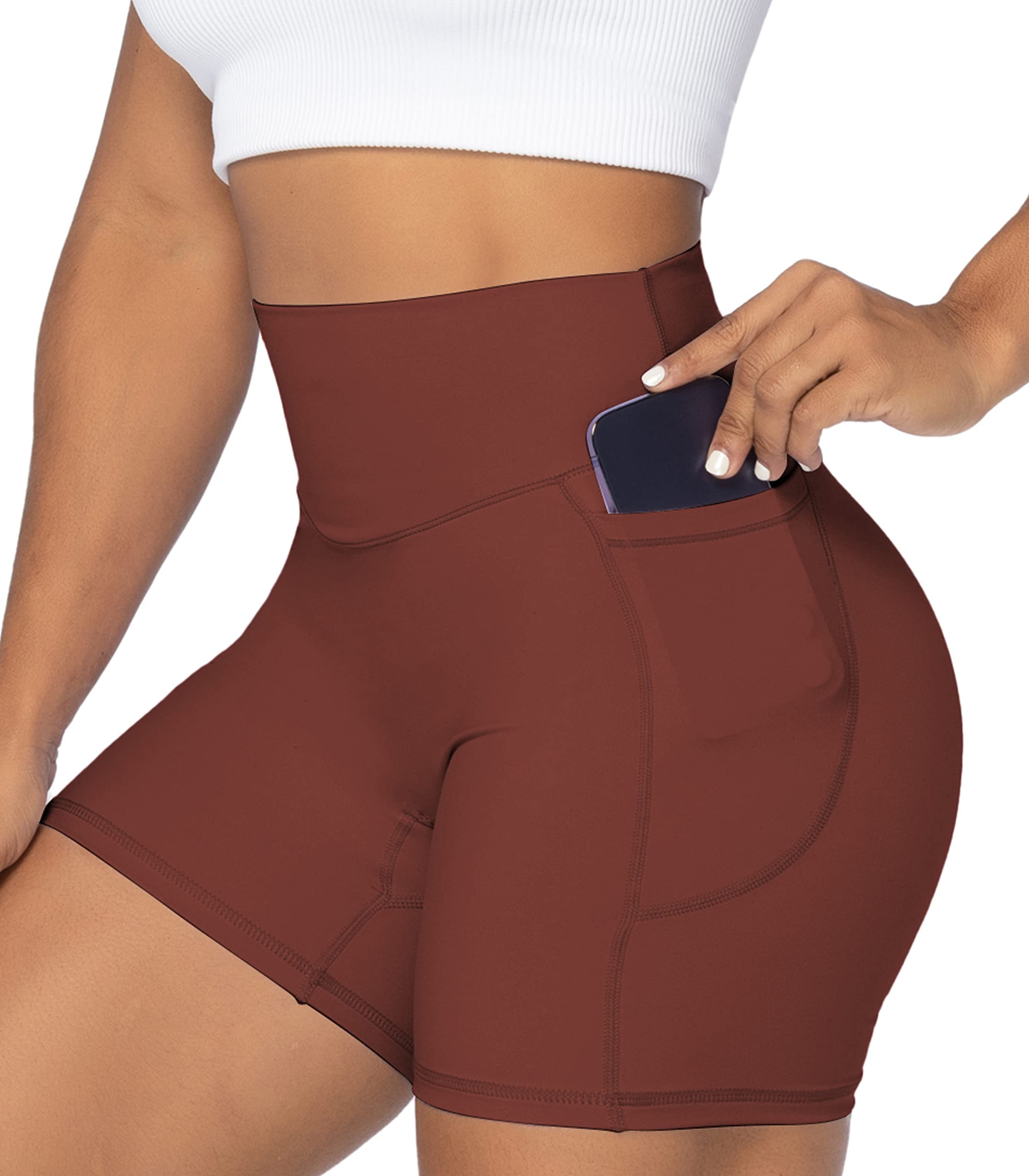 Buy Sunzel Women's Biker Shorts in High Waist Tummy Control with