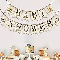 Classic Winnie Baby Shower Banner for The Pooh Baby Shower Decorations Winnie Birthday Party Supplies Boy Girl Baby Shower Decorations