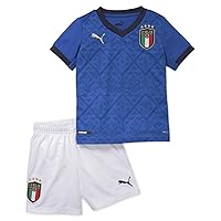PUMA Boys Italy Home Mini Tracksuit Training Kit 2020 Blue 5-6 Yrs