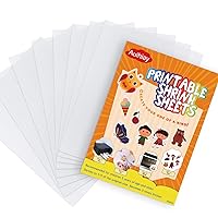 Printable Shrink Plastic Sheets, Shrink Films Papers for Kids Creative  Craft, 6 Glossy White Sheets 8.3 x 11.7 inch for Inkjet Printer