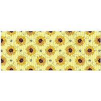 OTVEE Cute Bees and Sunflowers Design Birthday Wrapping Paper Roll, Mini Roll Gift Wrap Perfect for Weddings, Brides, Holidays, Baby Showers - 58 x 22.8 inches