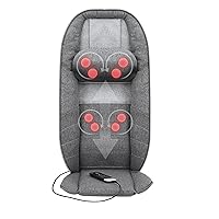Total Recline Massage Cushion, Ultimate Versatility, Sit Up, Lean Back, Lie Down, Soothing Heat, Pain Relief, Deep Kneading Shiatsu Massage, Height Detection, Lumbar Stretch, Seat Vibration