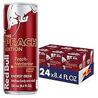 Peach Edition Energy Drink, 8.4 Fl Oz, 24 Cans (6 Packs of 4)