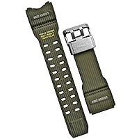 Casio 10504378 Genuine Factory Replacement Green Resin Watch Band fits GWG-1000-1A3