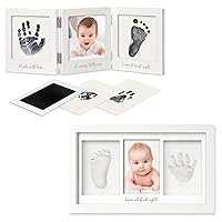 KeaBabies Baby Handprint and Footprint Kit for Newborn Boys & Girls and Baby Hand and Footprint Kit - Baby Footprint Kit - Inkless Hand and Footprint Maker - Newborn Keepsake Frame, Baby Handprint Kit