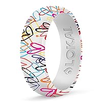 Lokai Silicone Ring for Men & Women - Ultra Comfort, Premium Silicone Rings for Active Lifestyle & Wedding Bands - Durable & Breathable Rubber Rings
