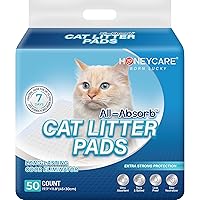 Honey Care All-Absorb Cat Litter Pad Refills for Litter Box, 17.7x11.8, 50 Count