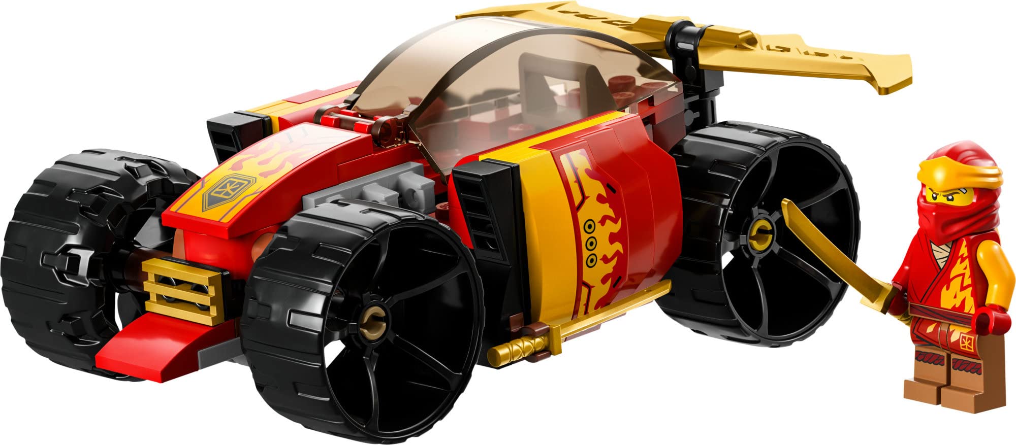 LEGO NINJAGO Kai's Ninja Race Car EVO 71780, 20in1 Racing Car Building Toy Set, Kids Can Build a Off Road Vehicle and Racing Car, Ninja Mini Figure with Toy Swords, Gift Idea for Boys, Girls Age 6+