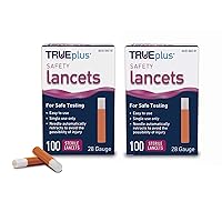 2 x 100ct 28g TRUEplus® Safety Lancets