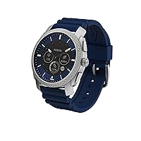 Fossil Machine Gen 6 Hybrid Smartwatch Analog blaues Zifferblatt Herrenuhr FTW7085, Marineblau, Gurt