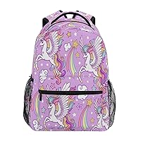 MNSRUU Kids Cartoon Backpack for Boys Girls Elementary School Bag Unicorn Bookbag