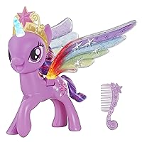 My Little Pony Toy Rainbow Wings Twilight Sparkle - Purple Pony Figure with Lights and Moving Wings, Kids Ages 3 Years Old and Up