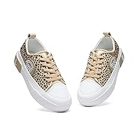 Bernal Girls Boys Fashion Rhinestone Studded Sneakers Toddler/Little Kid/Big Kid Slip-On Low-Top School Walking Shoes