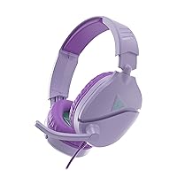 Turtle Beach Lightweight Gaming Headset, 8.1 oz (230 g), Wired 3.5mm, Flip Mute, Microphone, PS5, PS4, Switch, Xbox Smartphones, Tablets, Headphones, Recon 70, Lavender, Authentic Japanese Product