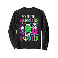 100 Days Teacher Shirt My Little Monsters 100 Days Smarter Sweatshirt