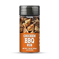 Funtable Chicken BBQ Rub (7.1oz) - Rich Flavors, Savory & Tasty Blend. Ideal for Chicken, Meat, Steak & Grilled Vegetables.