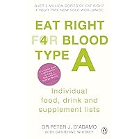 Eat Right for Blood Type a: Individual Food, Drink and Supplement Lists Eat Right for Blood Type a: Individual Food, Drink and Supplement Lists Paperback