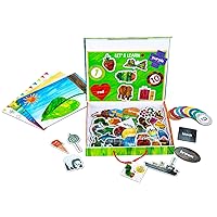 KIDS PREFERRED World of Eric Carle The Very Hungry Caterpillar Montessori Wooden Magnetic Set with Storage Box – Help Learn Colors, Shapes, Animals, Numbers, and More Medium