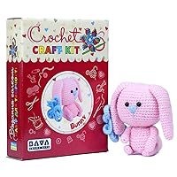 Crochet Craft Kit, Arts and Crafts for Teens and Adults, (Bunny 41 Pictures)