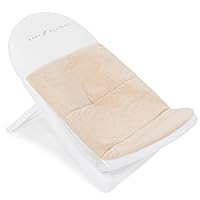 Cushy Nest Cloud Premium Organic Infant Bather | Baby Bath Seat | Comfortable Infant Bath Seat with Support | for Sinks and Tubs | Organic Oat