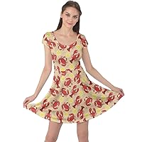 CowCow Womens Summer Dress Whales Marine Ocean Shark Octopus Crab Penguins Sea Animal Short Sleeve Dress, XS-5XL