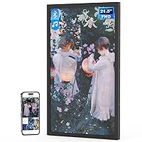 21.5 Inch FHD Extra Large Digital Picture Frame, 1920x1080 IPS WiFi Electronic Photo Frame, Bluetooth Speaker, Instantly Share Photo/Video via Apps & Email, Gift for Mother's Day